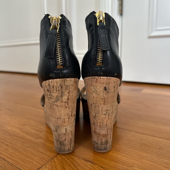 Nine West Black Wedge Sandals - Picture 5 of 8